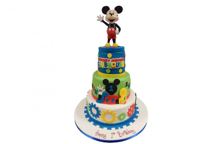 Mickey Club House Tiered Cake